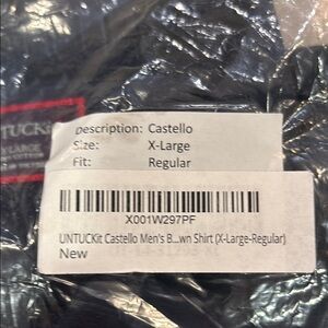 UNTUCKit Castello Men's Brown Shirt